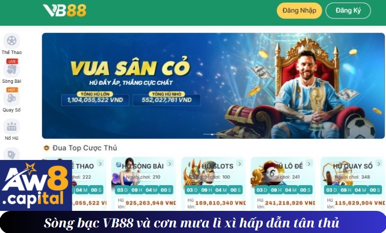 Sòng bạc VB88 và cơn mưa lì xì hấp dẫn tân thủ